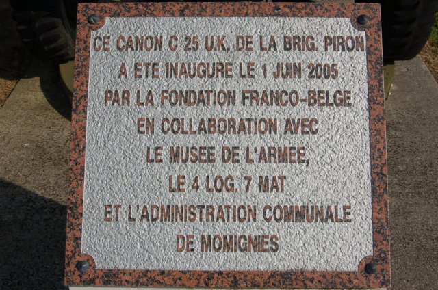 britishcanonofbelgianpironbrigadeinauguratedin2005bybelgofrenchfoundation.jpg